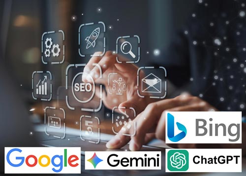 Posicionamiento en buscadores (Google y Bing) e inteligencias artificiales (Gemini y Chat GPT).